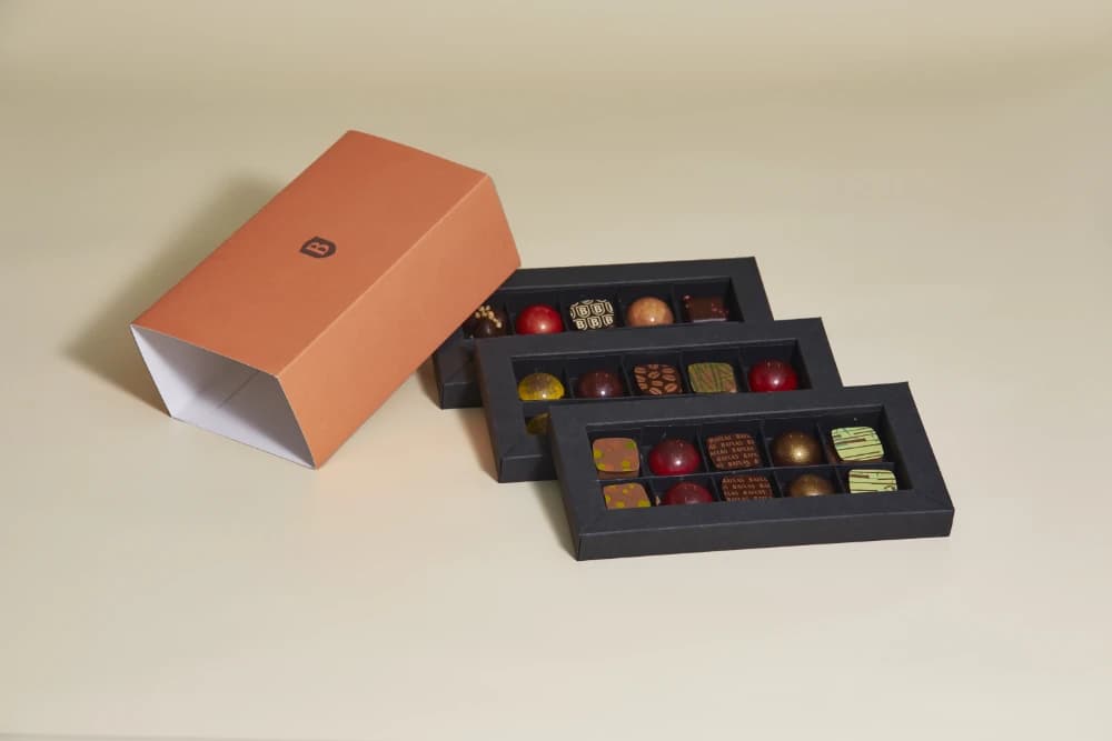 Caja con faja bombones Natura